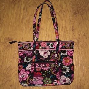 Vera Bradley Tote in Mod Floral Pink
